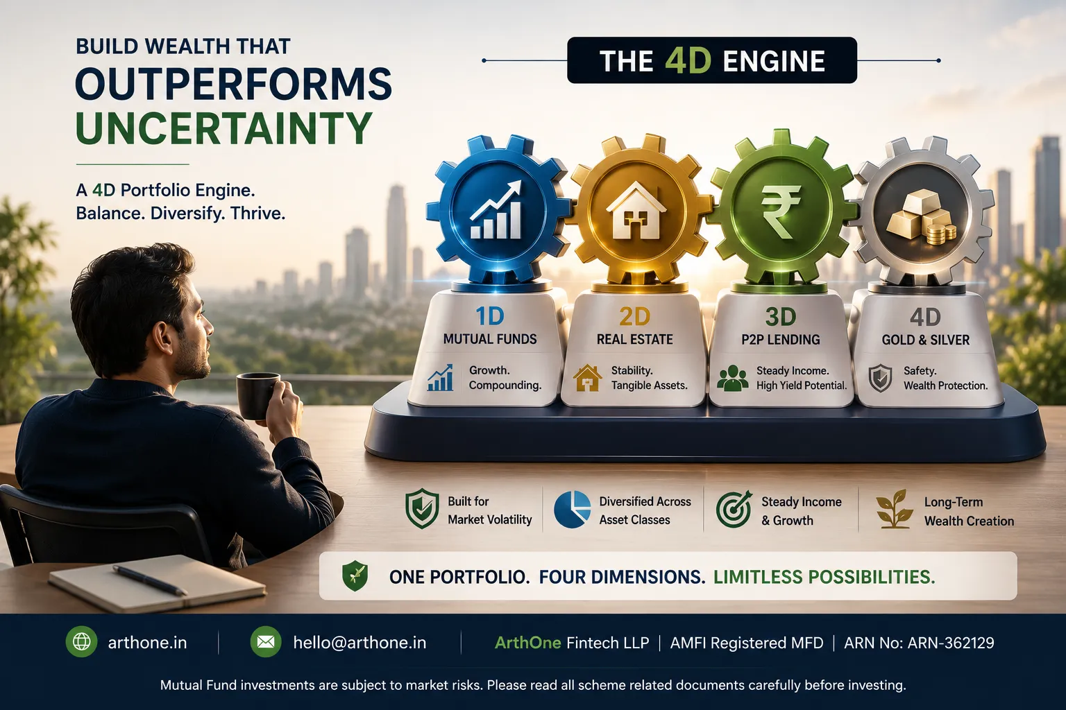 The 4D Financial Engine: How to Outsmart Market Crashes Using Mutual Funds, Precious Metals, and Alternatives